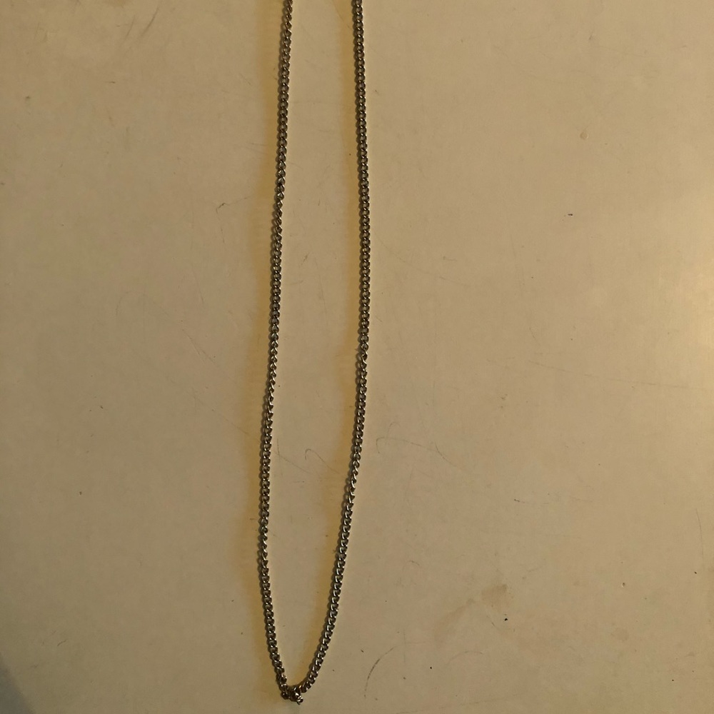 Gold colored chain necklace
